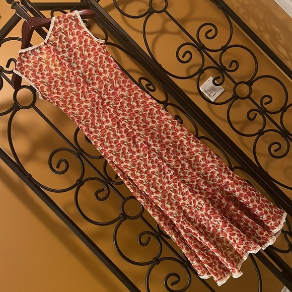 LUISA BECCARIA Micro Poppies Midi Dress - Picture 10 of 17